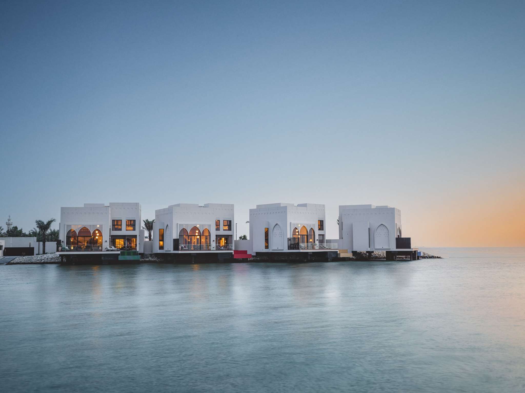 Seafront buildings at Sofitel Bahrain Zallaq